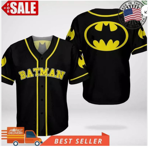Maglia baseball batman dark - da,