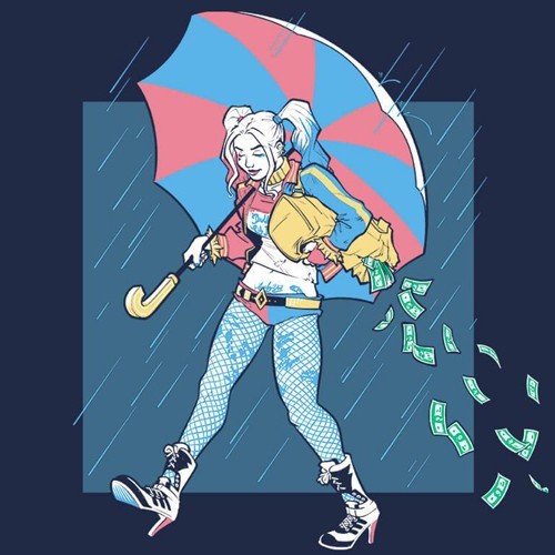 Maglietta harley quinn salty - quinn,