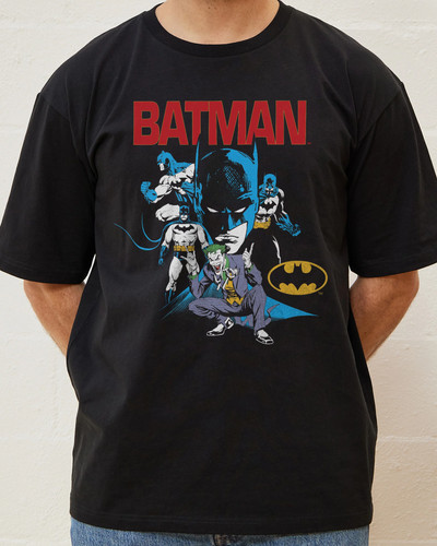 Shirt nera comics batman - nera,