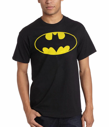 Shirt nera comics batman - dc,