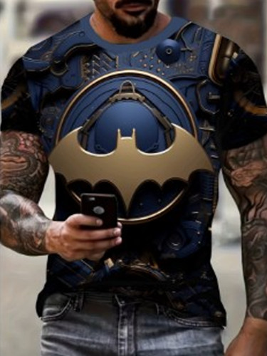 Maglia shirt batman uomo blu - batman,