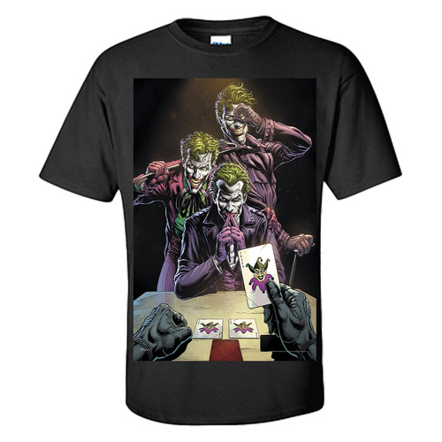 Maglietta joker batman three - joker,