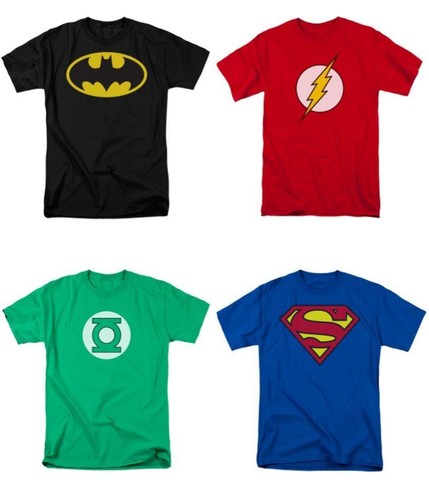 Shirt comics batman flash - t,